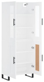 vidaXL Ντουλάπι Λευκό 69,5x34x180 εκ. από Επεξεργασμένο Ξύλο