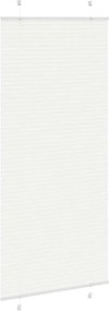 vidaXL Πλισέ περσίδα Λευκό 95x200 cm Πλάτος υφάσματος 94,4 cm