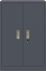 vidaXL Ντουλάπι αποθήκευσης Ανθρακί 60 x 40 x 90 cm Ατσάλι