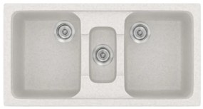 Sanitec Classic 325 Metallic Ice Ένθετος Νεροχύτης