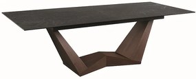STÓŁ BONUCCI CERAMIC CZARNY NERO GRECO/ORZECH (200-250)X98 DIOMMI-80-2687