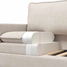 vidaXL Καναπές Κρεμ 126 x 81 x 87,5 εκ Πολυεστέρας
