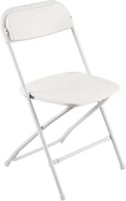 VEVOR 6 Pack Folding Chairs Portable Plastic Chairs with Heavy Duty Metal Frame