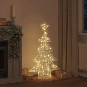 vidaXL Χριστουγεννιάτικο Δέντρο 100 LED Θερμό λευκό 120 cm Ακρυλικό
