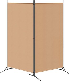 vidaXL Δίαυλος Δωματίου 2 Πάνελ Μπεζ 175 x 180 cm Ύφασμα