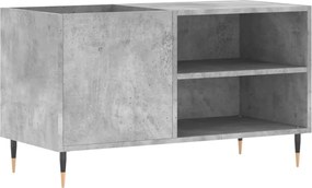 vidaXL Δισκοθήκη Γκρι Σκυροδέματος 85 x 38 x 48 εκ. από Επεξεργ. Ξύλο