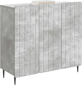 vidaXL Πλαϊνό γραφείο Γκρι Σκυροδέματος 89 x 34,5 x 82 εκ.
