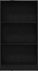 vidaXL Βιβλιοθήκη Μαύρη Δρυς 60x24x109 εκ. από Τεχνητό Ξύλο