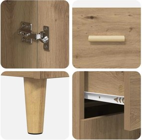 vidaXL Highboard Artisan Oak 69,5 x 34 x 180 εκ. Επεξεργασμένο Ξύλο