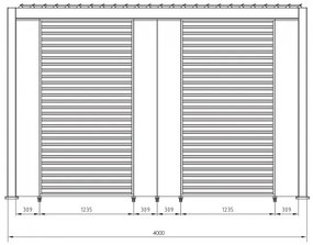 Πάνελ Περίφραξης Ocean Μεταλλικό Καφέ 30,9x6x232,45 εκ. - Καφέ