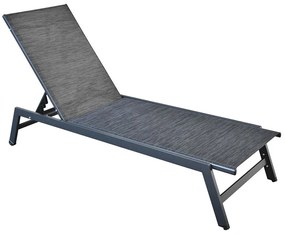 Ξαπλώστρα Corte Ε6726,1 60x191x31cm Anthracite-Black