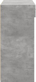 vidaXL Ντουλάπι Γκρι Σκυροδέματος 80x42,5x93 εκ. Επεξεργασμένο Ξύλο