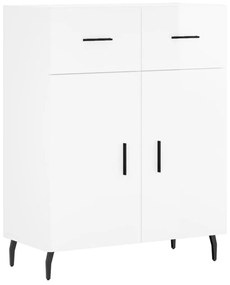 vidaXL Ντουλάπι Γυαλιστερό Λευκό 69,5x34x90 εκ. Επεξεργασμένο Ξύλο