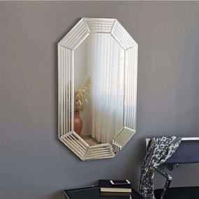 Καθρέπτης Τοίχου 552NOS2178 60x100cm Silver Aberto Design Mdf,Γυαλί