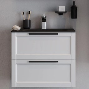 Έπιπλο Μπάνιου Πάγκος Με Νιπτήρα Laguna 60 S3BLAG060WHM 61×46.5×52/61×46.5cm White Κεραμικό,Mdf