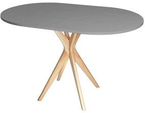 Τραπέζι Jubi JUBITOV6 100x75x73cm Natural-Concrete Mdf, Wood