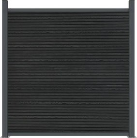 vidaXL Πάνελ Περίφραξης Γκρι 1391 x 186 εκ. από WPC