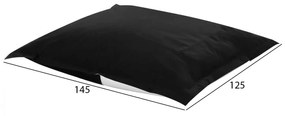 ΠΟΥΦ BLOOM ΜΑΞΙΛΑΡΑ ΘΑΛΑΣΣΗΣ HM5113.14 ΜΑΥΡΟ ΜΕ UV PROTECTION 125x145 εκ.