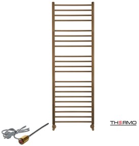 Thermo BELLAVIA Θερμαινόμενη πετσετοκρεμάστρα από ανοξείδωτο χάλυβα με ηλεκτρική λειτουργία 150x50cm Antique Brass