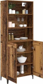 vidaXL Highboard 2 pcs Παλαιό ξύλο Επεξεργασμένο ξύλο