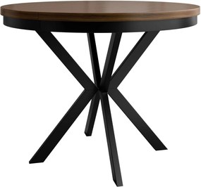 Τραπέζι Edder 120 επεκτεινόμενο-Βέγγε-Μαύρο