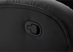 Πολυθρόνα Ανακλινόμενη ArteLibre CELAENO Μαύρο PU 80x96x97cm