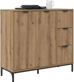 vidaXL Πλαϊνό γραφείο Artisan Oak 89,5 x 33 x 82 εκ.