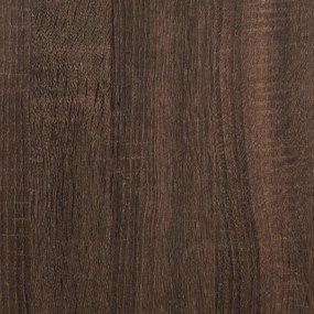 Sideboard καφέ δρυς 68x35x76 cm Κατασκευασμένο ξύλο και μέταλλο - καφέ δρυς