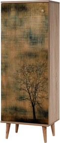 Παπουτσοθήκη-ντουλάπι Soho μελαμίνη sonoma 50x38x135εκ