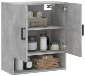 vidaXL Ντουλάπι Τοίχου Γκρι Σκυρ. 60x31x70 εκ. Επεξεργασμένο Ξύλο
