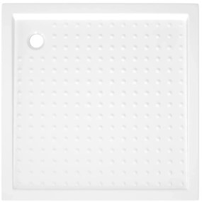 vidaXL Βάση Ντουζιέρας με Σχέδιο Τάπας Λευκή 90 x 90 x 4 εκ. από ABS
