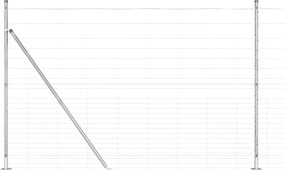 vidaXL Στύλος Περιφράξεων Γαλβανισμένο 25 x 1,6 μ Ατσάλι