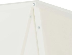 vidaXL Γλάστρα Λευκό 50 x 50 x 75 cm Ατσάλι