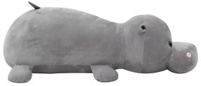 vidaXL Ιπποπόταμος Λούτρινος Μαλακός Γκρι