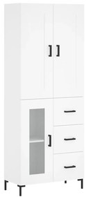 vidaXL Ντουλάπι Λευκό 69,5x34x180 εκ. από Επεξεργασμένο Ξύλο