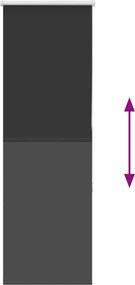 vidaXL Roller Blind Blackout Μαύρο 55x150 cm Πλάτος υφάσματος 50,7 cm