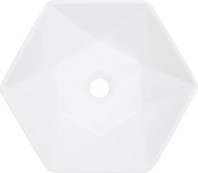 vidaXL Νιπτήρας Λευκός 41 x 36,5 x 12 εκ. Κεραμικός
