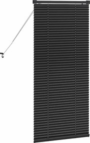 vidaXL Βενετσιάνικες Ρόδες Μαύρο 130 x 60 εκ Αλουμίνιο