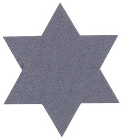 Χριστουγεννιάτικα Σουβέρ (Σετ 4τμχ) Nef-Nef Homeware Felt Star Grey