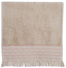 Πετσέτα Quantro Beige Nef-Nef Homeware Προσώπου 50x90cm 100% Βαμβάκι