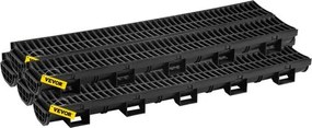 VEVOR Drainage Trench Driveway Channel Drain Kit Plastic Grate-5.8