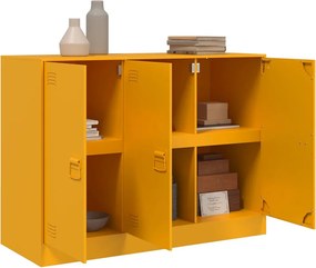 vidaXL Ντουλάπι Μουσταρδί 99x39x73 εκ. από Ατσάλι