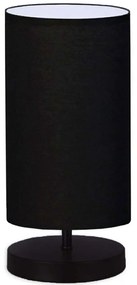 Φωτιστικό Επιτραπέζιο Winkler 0123724 15x24x30cm 1xE14 20W Black Megapap Fabric, Wood, Metal