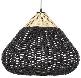 Φωτιστικό Οροφής C4346 Paper Rope Μπέζ και Μαύρο Φ55,5x44Υεκ. 55.5x55.5x140 εκ.