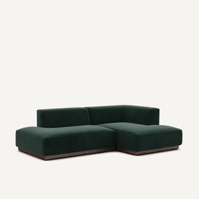 Γωνιακός δεξιός καναπές με βελούδινη ταπετσαρία, Jacopo