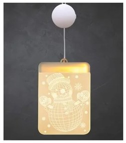 Διακοσμητικό Φωτιστικό Χιονάνθρωπος LED 3D Λευκό Ακρυλικό Μπαταρία 27-00524 Panagoulas 27-00524 Λευκό