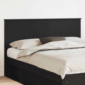 vidaXL Κεφαλάρι με κεφαλάρι Μαύρη Οξυά 160 cm Επεξεργασμένο ξύλο