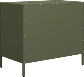 vidaXL Ντουλάπι Λαδί 68x39x58,5 εκ. από Χάλυβα Ψυχρής Έλασης