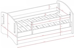 Παιδικό κρεβάτι Classic II-Mple-160 x 80