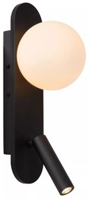 Φωτιστικό Επίτοιχο Lucide 77287-05-30 KELLY Μαύρο Ματ (Black Mat)|Λευκό (White) 3000 K